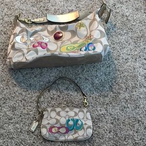 Coach purse & Wristlet